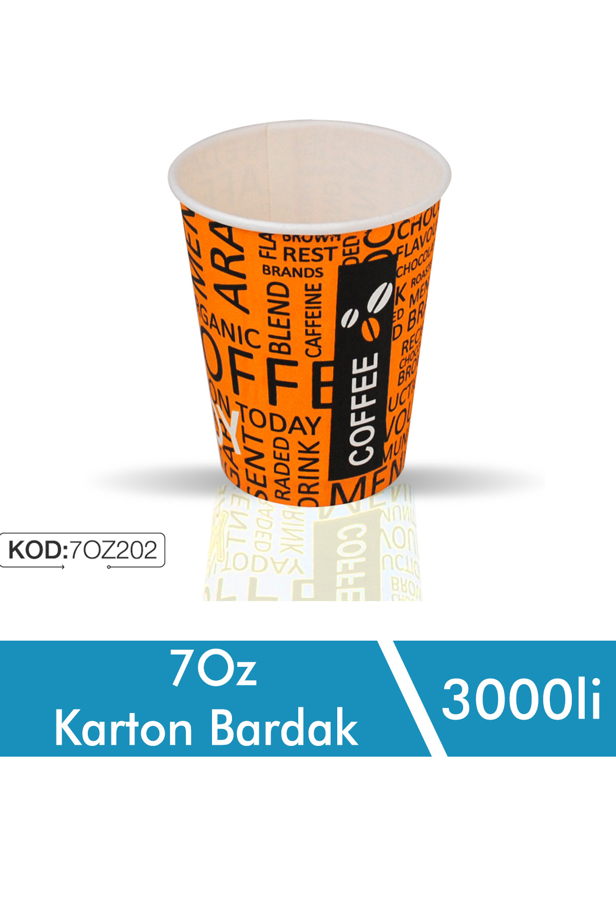 7OZ.jpg KARTON BARDAK EU 7OZ EKSTREM 177GR/M2 3000Lİ - Görsel 1